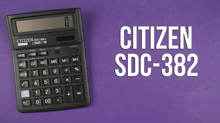 Распаковка Citizen SDC-382