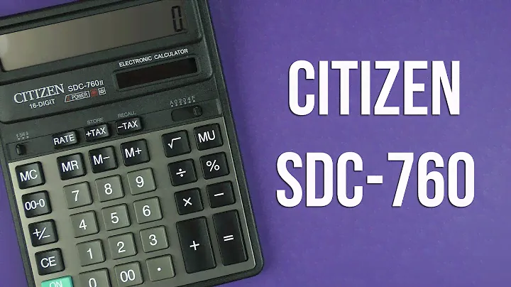 Распаковка Citizen SDC-760