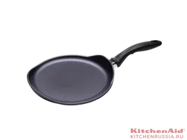 Алюминиевая блинная сковорода с алмазным покрытием 26 см, Черная, Swiss Diamond XD Classic+ Induction