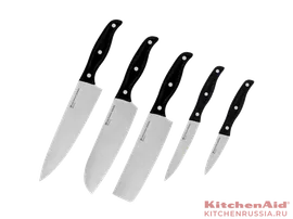 Набор ножей Samurai, 5 предметов, сталь 3Cr14/пластик, Черный Swiss Diamond Knives